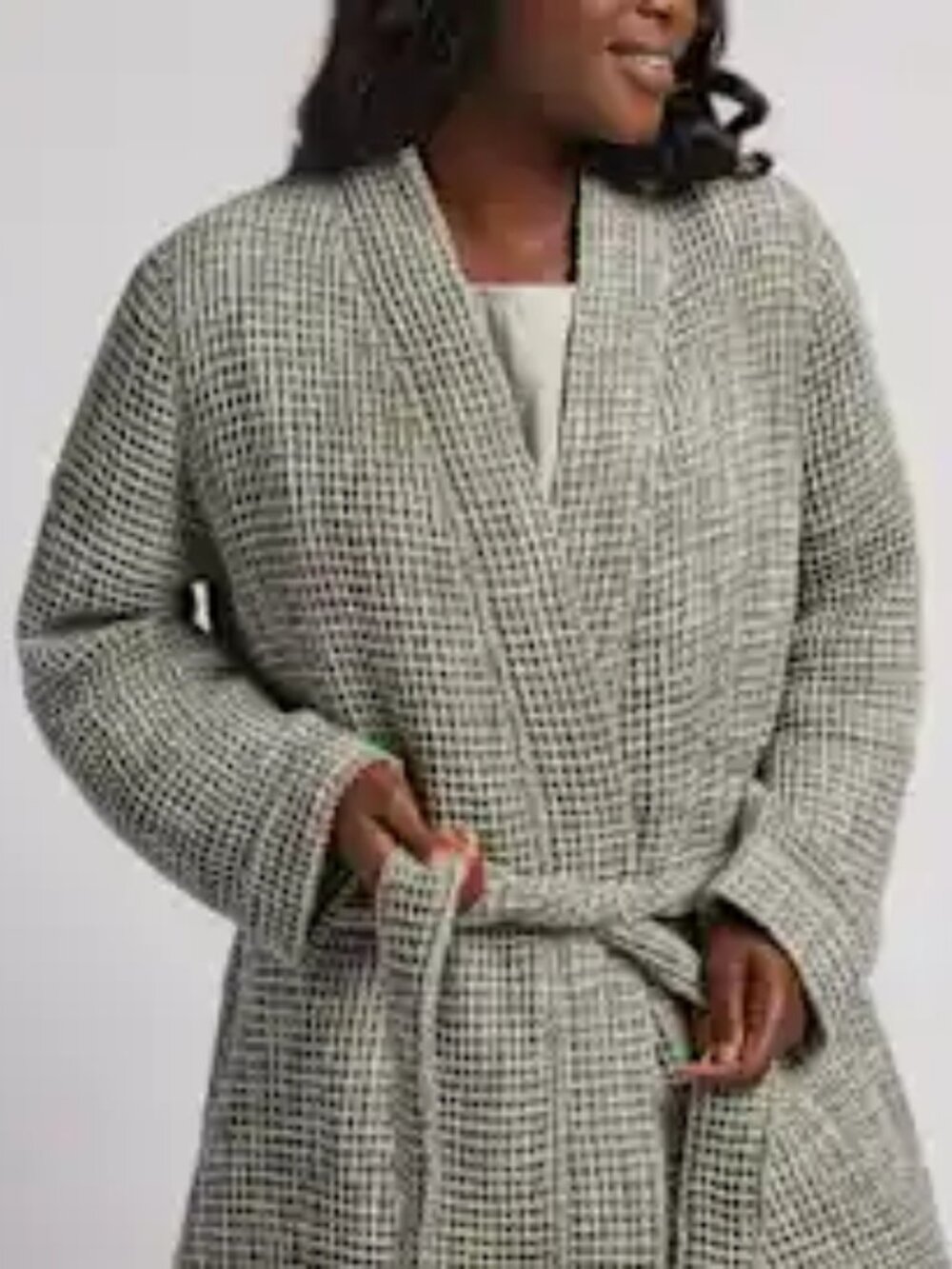 Parachute Waffle Robe - Moss - Medium